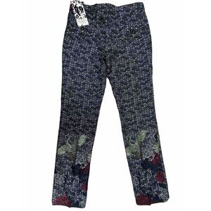 TWISTED TAILOR SKINNY FIT QING PRINT TROUSERS MENS 28X30 SCALES CRANE BIRD ROSES
